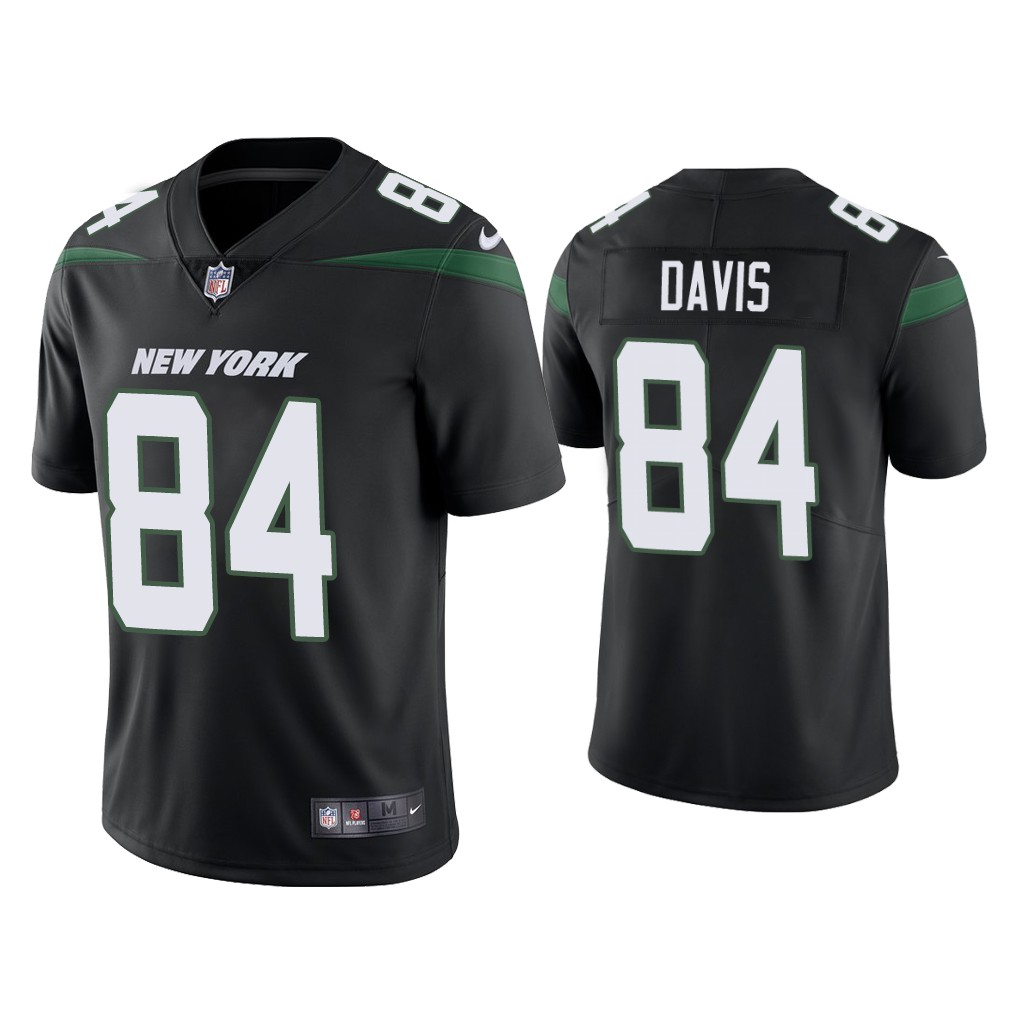 Men's New York Jets #84 Corey Davis 2021 Black Vapor Untouchable Limited Stitched Jersey